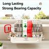 Wall Mount PP Plastic Kitchen Sink Drain Rack No Drill Sponge Soap Holder Slide Out Drip Tray Towel Hook Bathroom Organizer