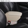 Car Armrest Box Double Layer Front Center Console Black Leather with Charging USB Ports For Suzuki Swift