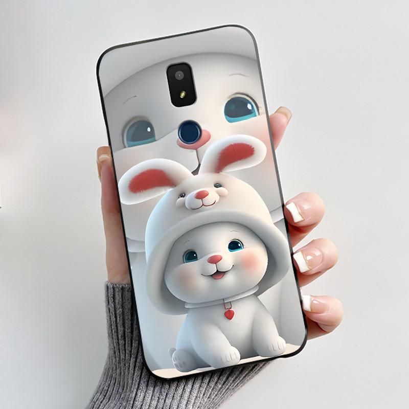 For Cricket Icon 3 Cover Cute Love Heart Rabbit Protective Case For Cricket Splendor / At&t Motivate 2 / Motivate 3 Phone Case