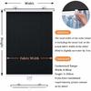 Cordless Retractable Roller Shades Black Home Office Windows Sunshade Thermal Blinds Without Drilling Blackout Curtain
