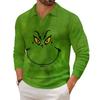 Men's Casual Collared Long-Sleeve Knit Base Layer Top