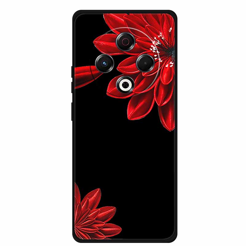 Coque For Tecno Spark 30 4G Case 6.78" Cartoon Cat Black Silicone Soft Back Cover Case For Tecno Spark 30 Case Spark30 Funda Bag