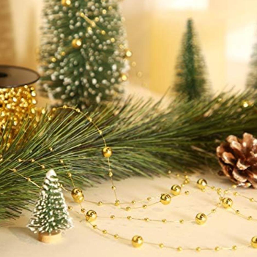 Party & Holiday DIY Decorations Gold Pearl Beads Chain Silver Faux Pearl Pearl Strand Trim 8+3mm Beaded Garland Party Decoration