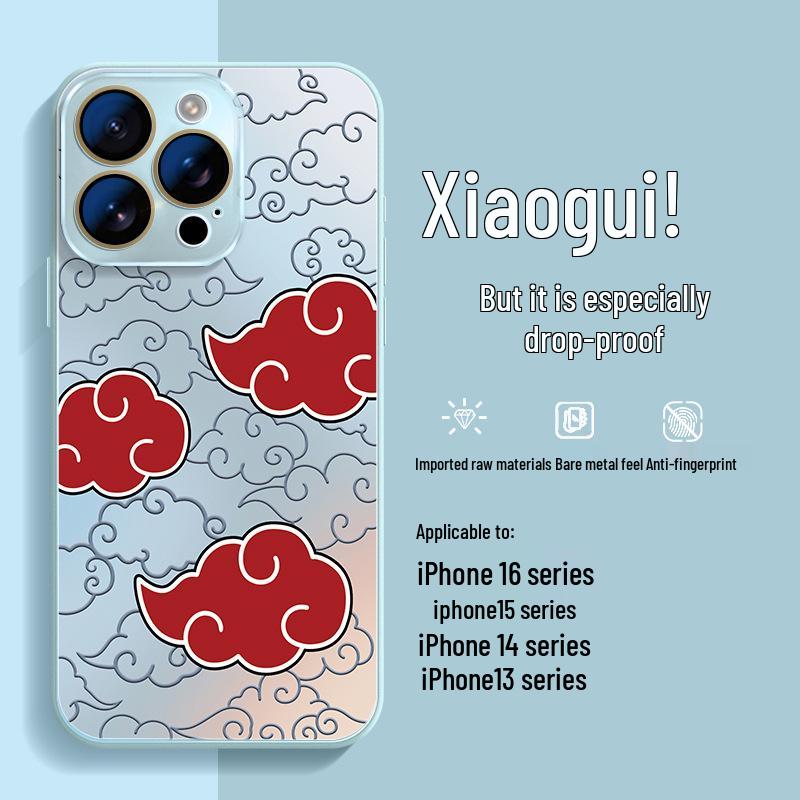 

Frosted Glass Case for iPhone 12, 13, 14 Plus, 15 Pro Max - Naruto Design iPhone 16 Pro