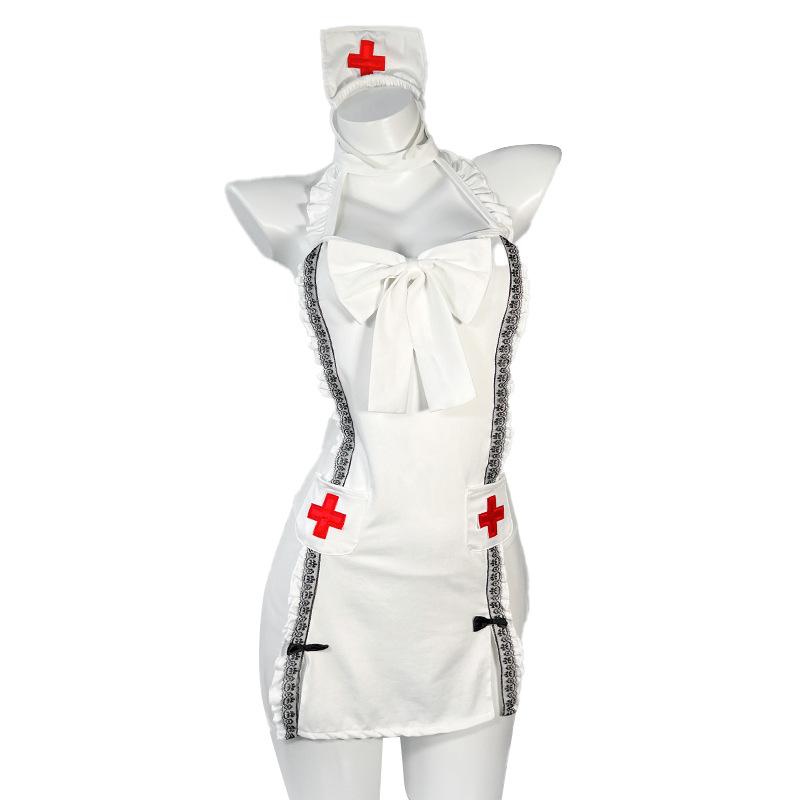 New Sexy Lingerie Pure Desire Nurse Uniform Temptation Pajamas Bed Free Pajamas Plus Size Set