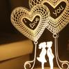 3D Plate Led Lamp Creative Night Lights Novelty Illusion Night Lamp Table Lamp Home Decorative Gift