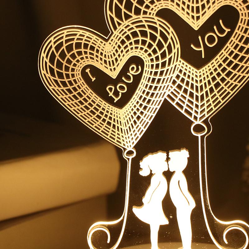3D Plate Led Lamp Creative Night Lights Novelty Illusion Night Lamp Table Lamp Home Decorative Gift