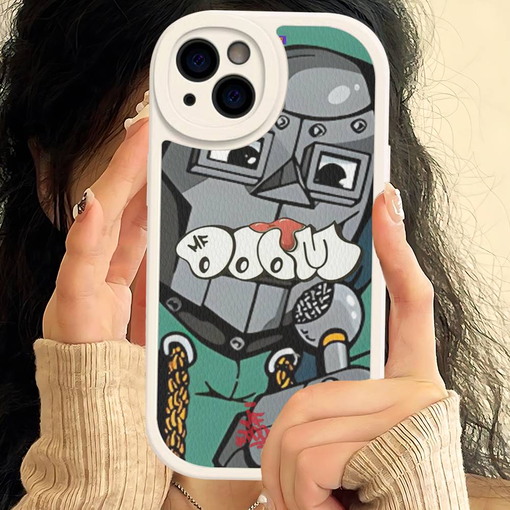 MF-DOOM Rapper For IPhone 16 15 14 16E 13 12 11 Pro Max Plus Phone Leather Case