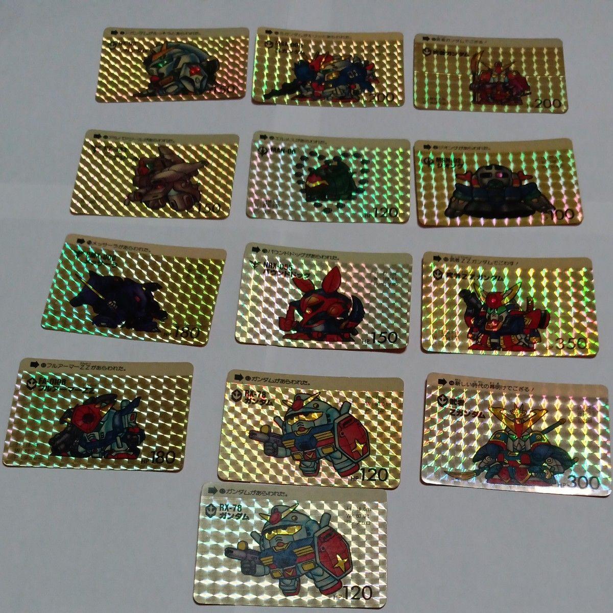 Used SD Gundam Carddass Kira 13 pieces set RX-78 Gundam original