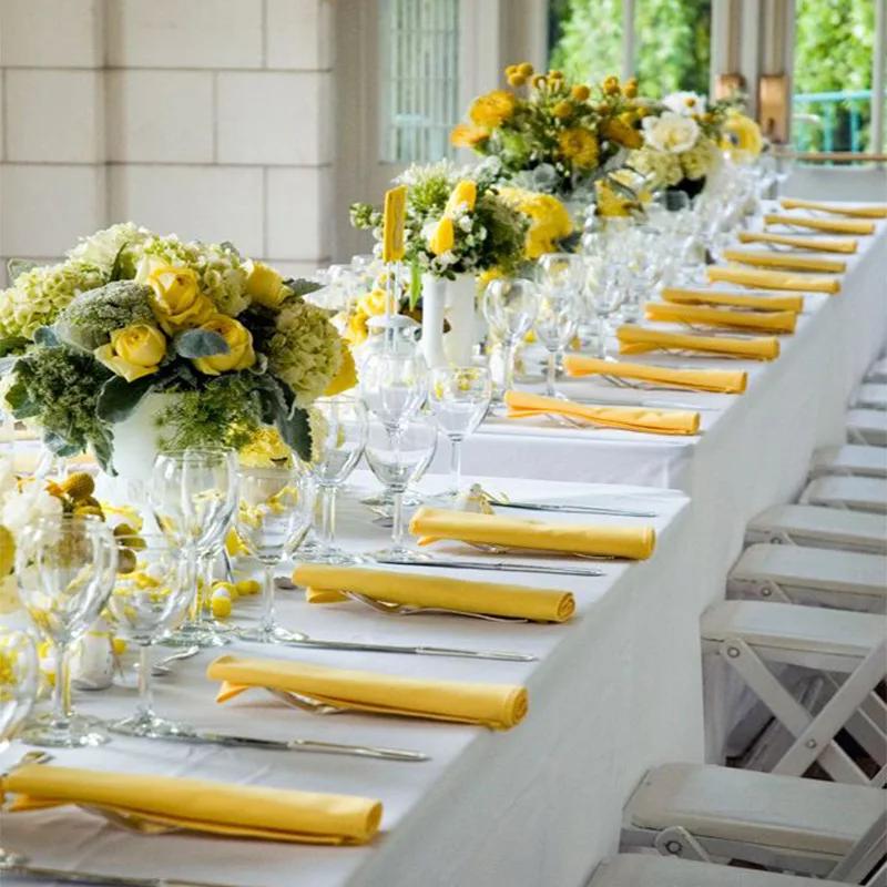 10pcs Satin Napkin 43cm*43cm Serving Table Decor Dinner Towel for Wedding Party Home Hotel Christmas Decor Table Napkins Green