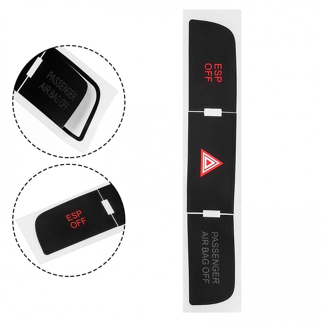 1 Satz Tasten Reparatur Aufkleber Schwarz Hochwertiges Vinyl Für Q7 2003-2015