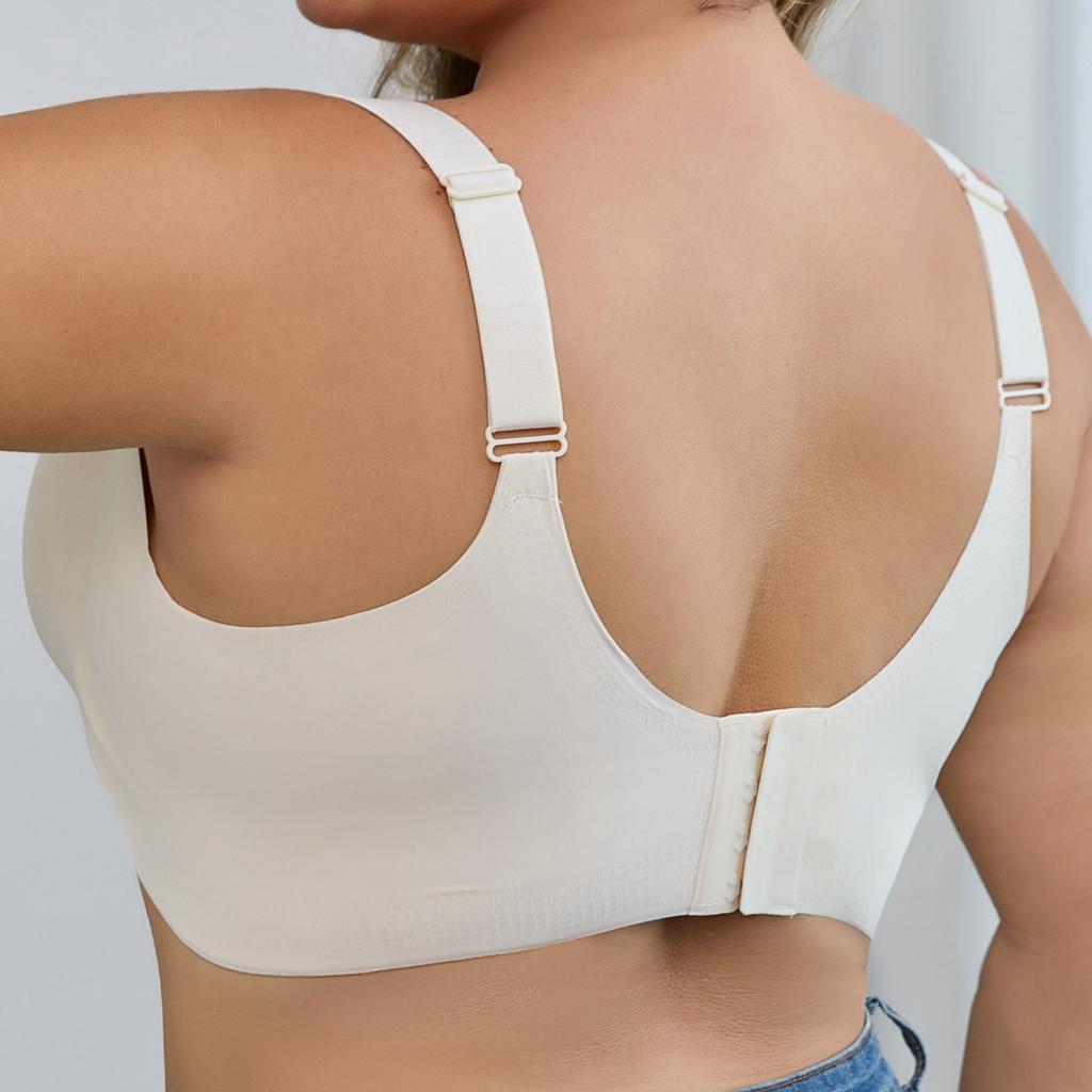 Sujetador Camiseta Moldeador Sin Costuras Inalámbrico Fino Talla Grande para Mujer Cobertura Lateral del Busto Espalda Descubierta Ropa Interior Cómoda