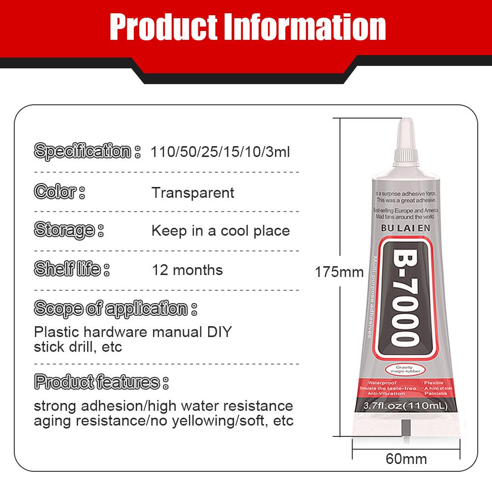1/3/5 buc B7000 Adeziv Adeziv Rășină Epoxidica Reparare Telefon Mobil Ecran Tactil Adeziv Lichid Bijuterii Adeziv Artizanat 15/25/50ml