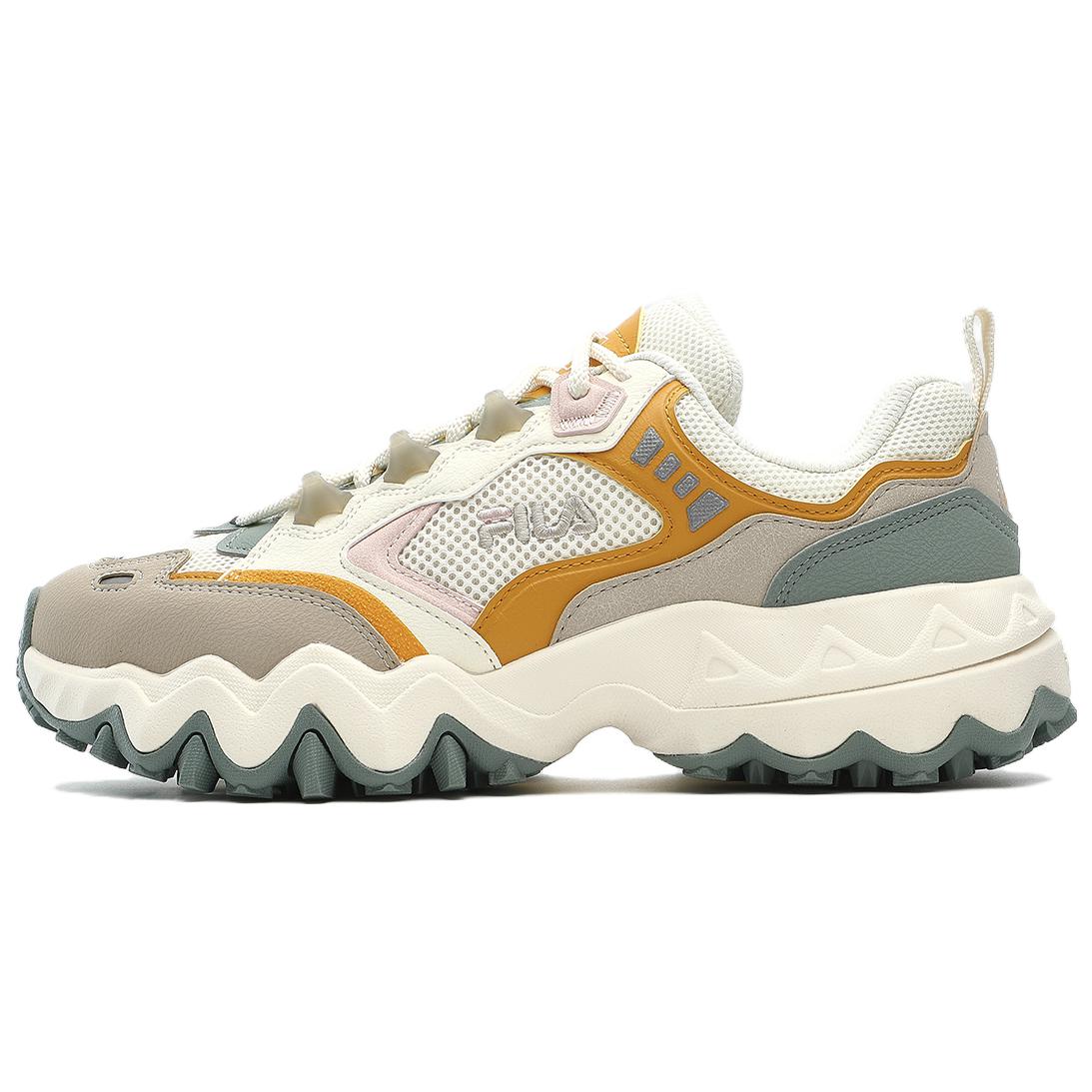 

Fila Oakmont 3 Тканевые Ретро Кроссовки с Низким Верхом для Повседневной Носки Женские кроссовки Белый Желтый F12W332105FAC 38