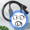 USB To 4Pin Boost Cable Converts 5V To 12V For PC Fan With PVC Material And Stable Power Output