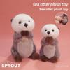 Plush Otter Toy Animal Soft Short Pile For Children Gift