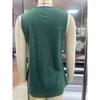 Spring and Summer Solid Color U-neck Pleated Vest T-shirt for Women
