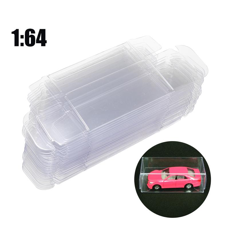 20pcs PVC Clear 1:64 Toy Car Model Protector Box Dust Proof Display Protection Box Case Display Box 30*40*82mm