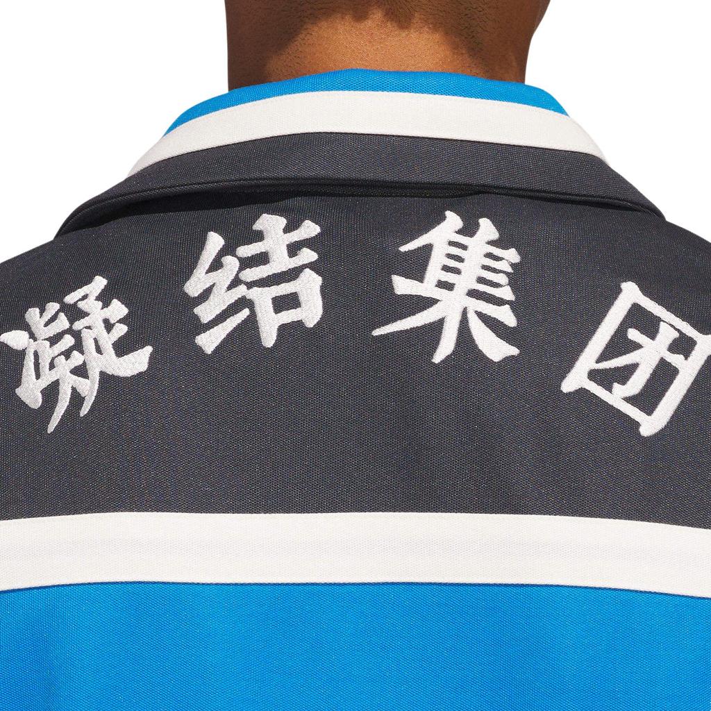 Adidas X CLOT Edison Chen Warmup Jacket Bright Blue Men Streetwear IY8665