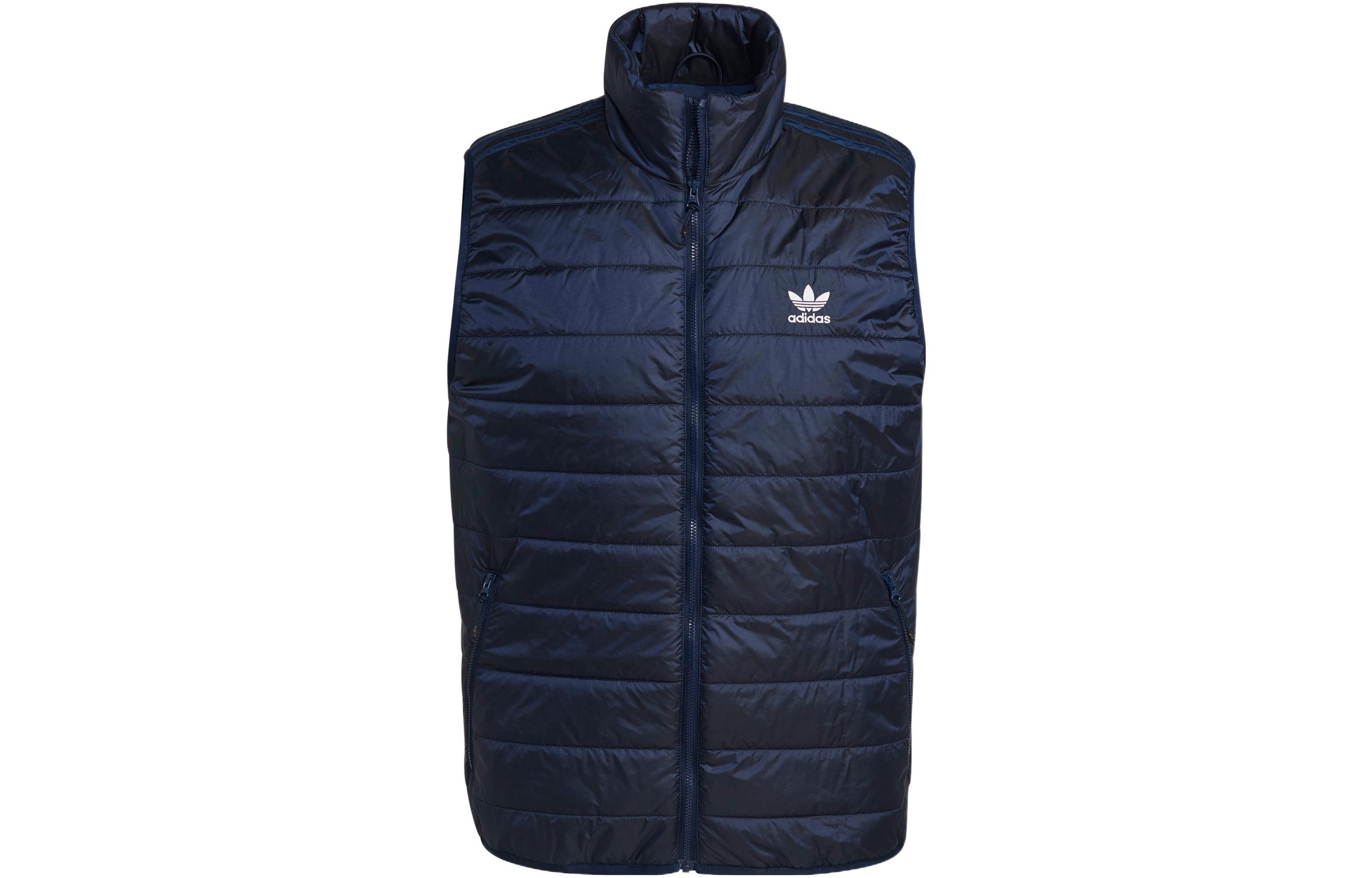 Adidas Originals Vests Men s Blue Stand Collar Moderate Other HL9216 XS