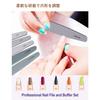 [Marcea] Nail File Set - Professional Nail Buffer - 6-Piece Set (150/180/240/100/180/200/280/1000/4000 Grit)