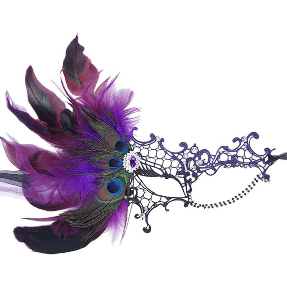 Festival Party Supplies Half Face Mask Carnival Feather Masquerade Mask  Cosplay Festival Party