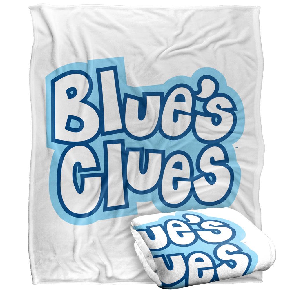 BlueÂ´s Clues Silky Logo Supersoft Blanket
