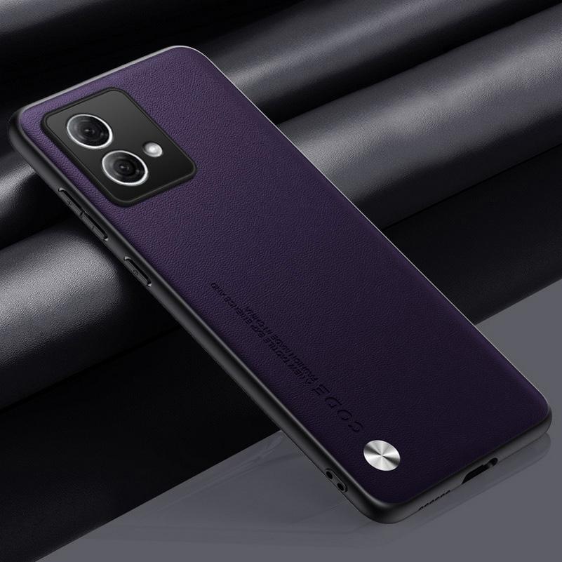 Plain Leather Case For Moto G84 G60S G60 G30 G20 G10 Motorola Edge 40 30 Ultra 30 Fusion Luxury Hybrid Hard Phone Cover Fundas
