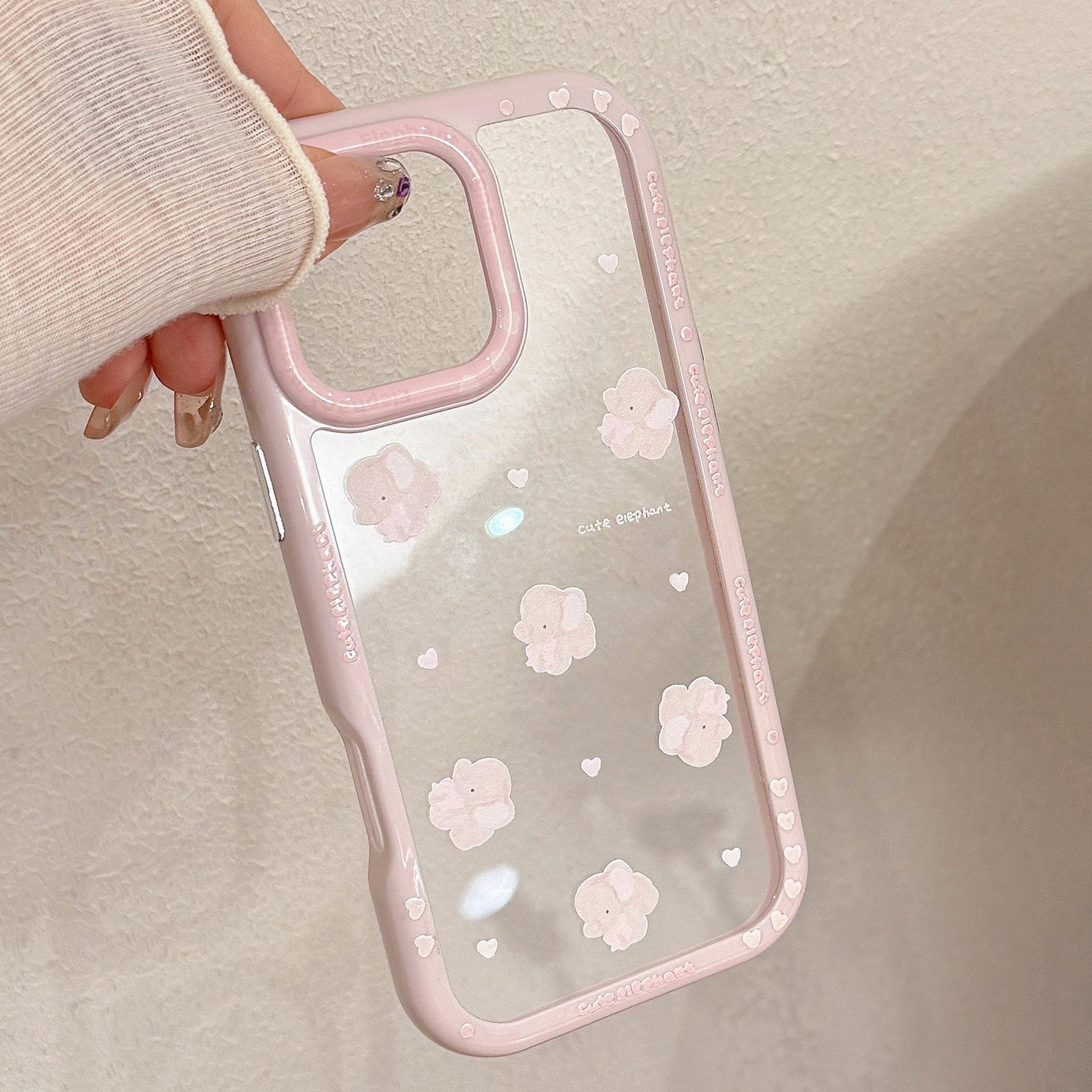 

Magnetic Cute Elephant Stand for IPhone 16 for Apple 17 ProMax Phone Case 13 Acrylic 11 11 6.1