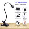 395nm UV Nail Lamp, USB Powered Gel Nail Curing Lamp, Portable Gel Polish Nail Dryer with On Off Switch, Strong Clamp,