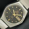 AUTOMATIC VINTAGE ORIENT CRYSTAL JAPAN MENS BLACK COLOR DIAL WATCH A707757-1