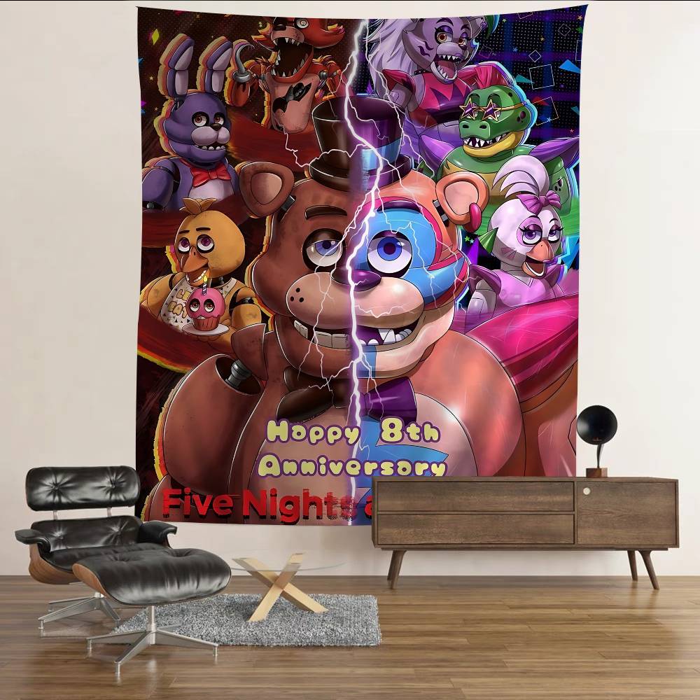 Arazzo da Parete F-Fnaf Anime Fai da Te per Soggiorno Casa Stanza Universitaria Decorazione Arte da Parete Decorazione
