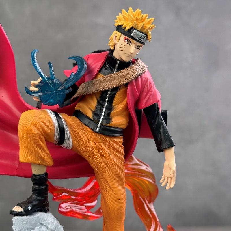 Naruto Animation Ten Years Hundred Ninja Naruto Sasuke Doll Animation Peripheral Scene Table Model Ornament Gift Wholesale