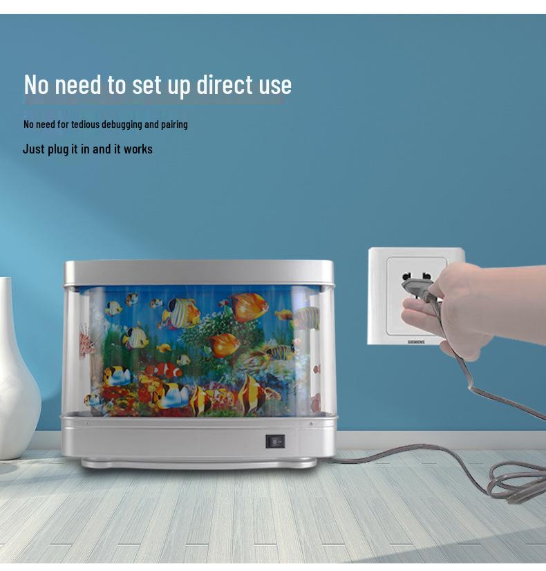 LED Unterwasser Seelandschaft Aquariumlampe für Tischplatte Heimdeko