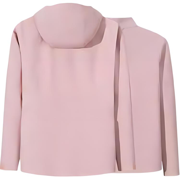 Anta Champion Outdoor Series Solid Color Zipper Hooded Comfortable Three-In-One Fleece Breathable Jacket Women Jacket Ice-Taro-Pink 162510604-4