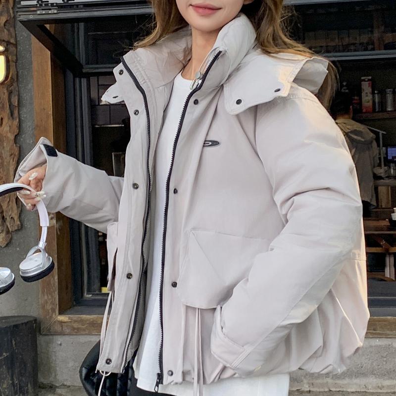 Módní Zimní Dámské Kabáty s Kapucí Hrubé Teplé Parky Volné Svrchní Oblečení Dámské Bundy