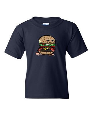Too Cute To Eat Bacon Cheeseburger Sandwich Novelty DT Youth Kids T-Shirt Tee Unisex T-Shirt