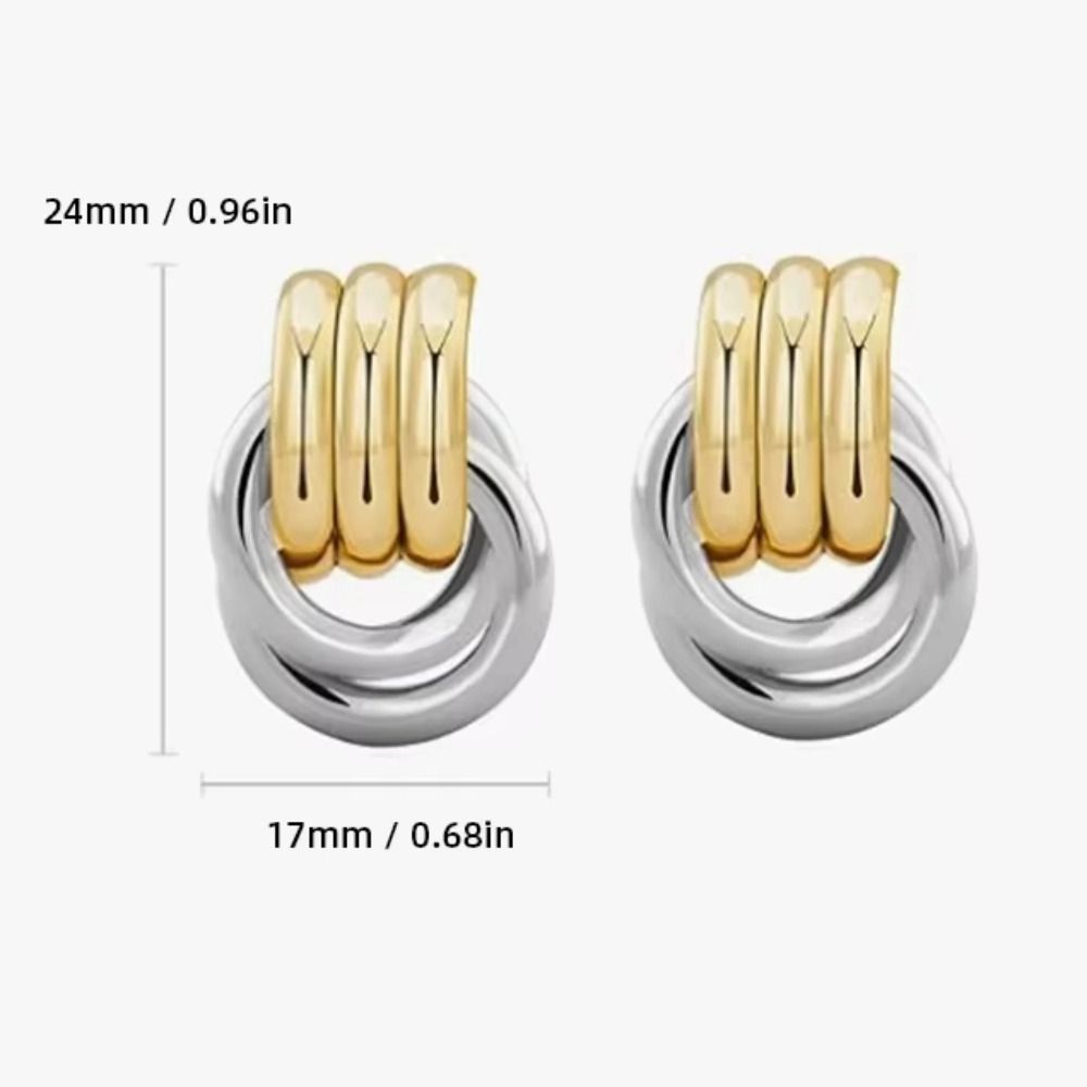 Aesthetic Design Drop Earrings Twist Knot Stud Earrings Women's Dangle Earrings  Bridal