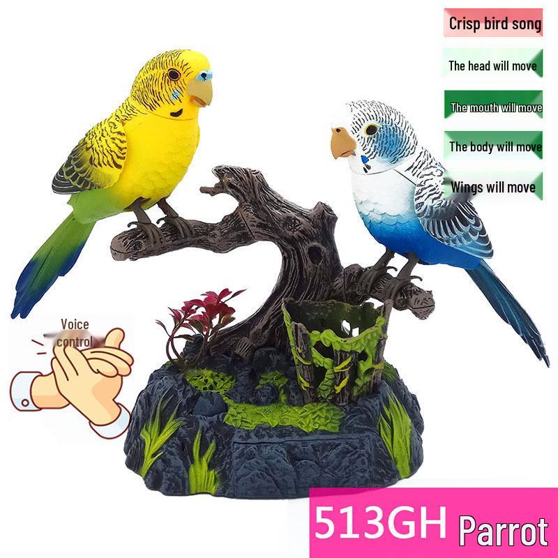 Voice-Activated Simulated Birdcage Toy for Kids: Fun and Creative Electric Bird Collection