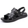 New Men Genuine Leather Sandals Summer Fashion Leisure Slipper Shoes Cool Soft Beach Shoes