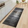 Long Mat Vintage Wood Grain Collage Anti Slip Floor Mat Soft Wear Resistant Suitable for Kitchen Hallway Decor