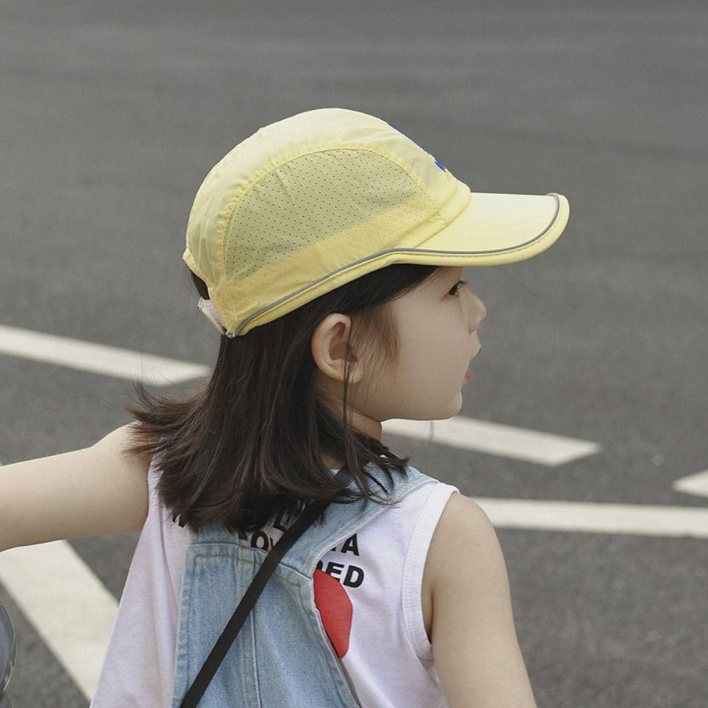 Quick Dry Children Peaked Hat Summer Sun Protection Cap Fashion Baby Baseball Cap  2-8y