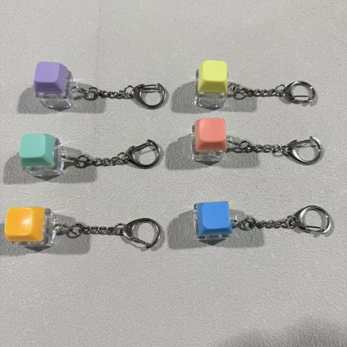

Unzip Button Tetris Macaron T-Shaped Four-Button Button Keychain Finger Pinch Le Lantern set