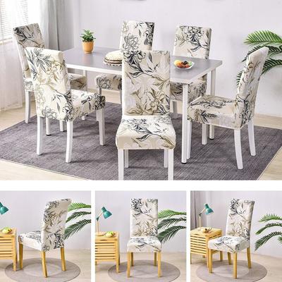 Printed Chair Cover Elastic Stretch Seat Cover New Chair Slipcover Wedding Event