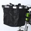 Bicycle Front Basket Bike Small Pet Dog Carry Pouch 2 In 1 Detachable Cycling Handlebar Tube Hanging Fold Luggage Bag
