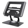 Tablet Stand with 360 Degree Rotating Base Double Rod Adjustable Support Bracket for 5.8 To 12.9 Inch Tablets