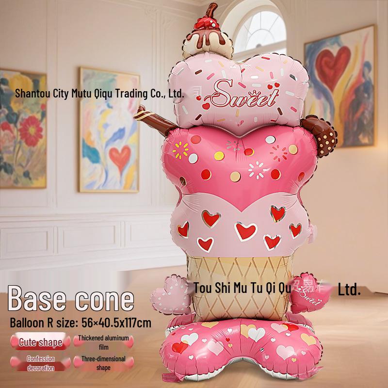 Clown Foil Balloon Display for Kids' Birthday Party Decoration