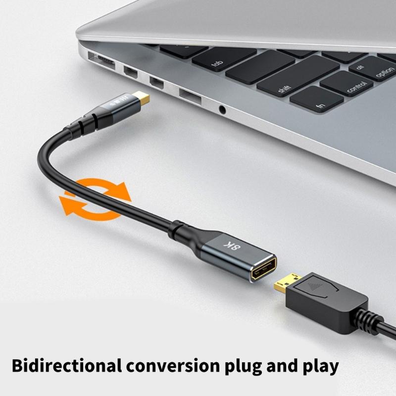 8K Mini to Cable Bi-Directional Mini to Cable 8K for Laptops Monitors
