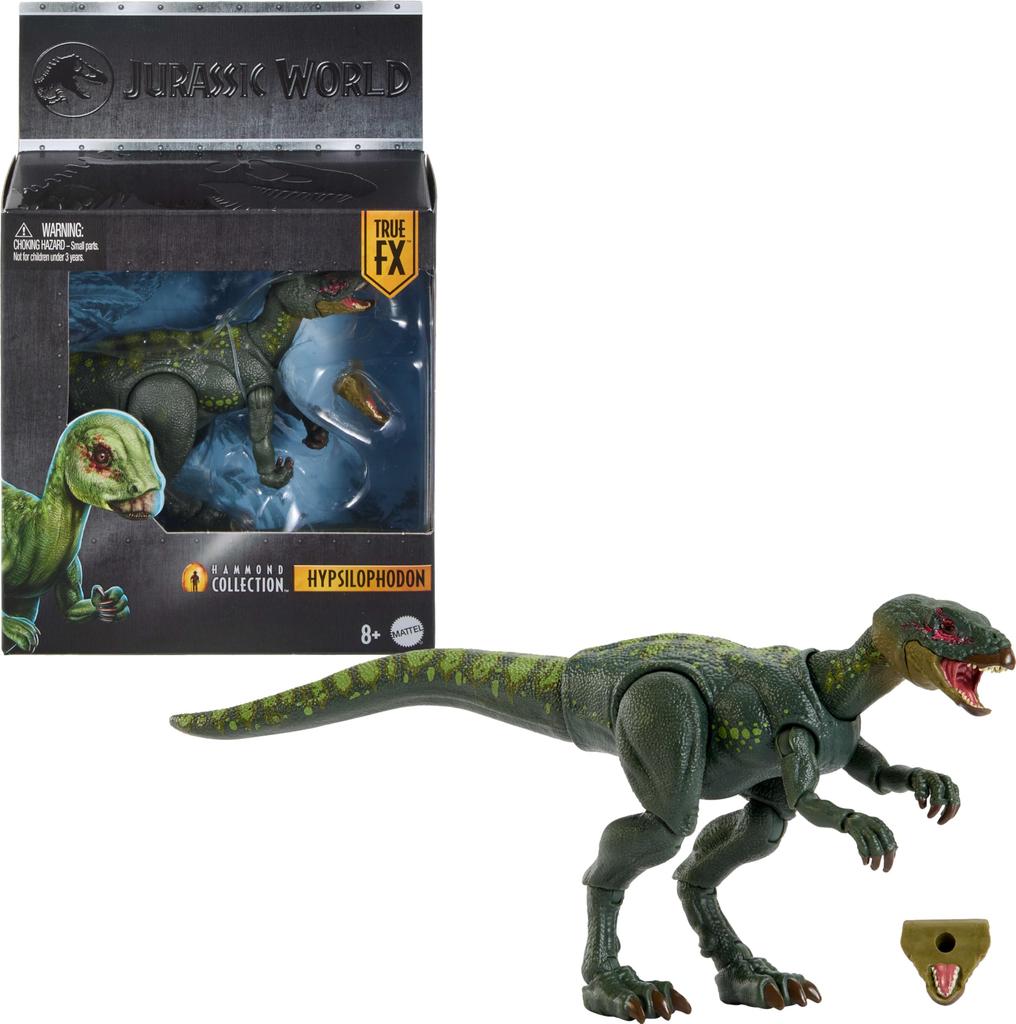 Mattel Jurassic World Hammond Collection Hypsilophodon Action 20cm Includes Interchangeable Ages JKM94 Figure, Approx. Tall, Parts, Collector's