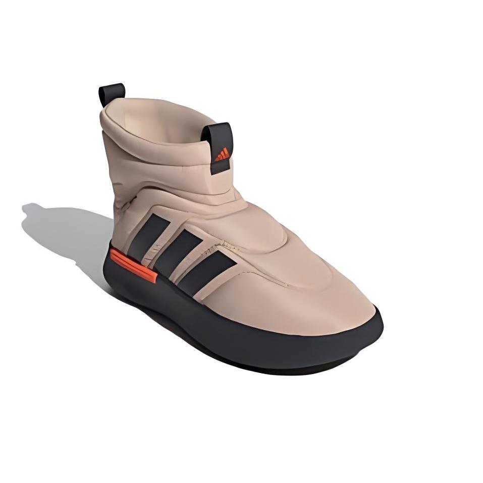 Adidas Adipuff Trendige Mode Rutschfest Abriebfest High-Top Freizeitschuhe Unisex Freizeitschuhe Braun JR0070
